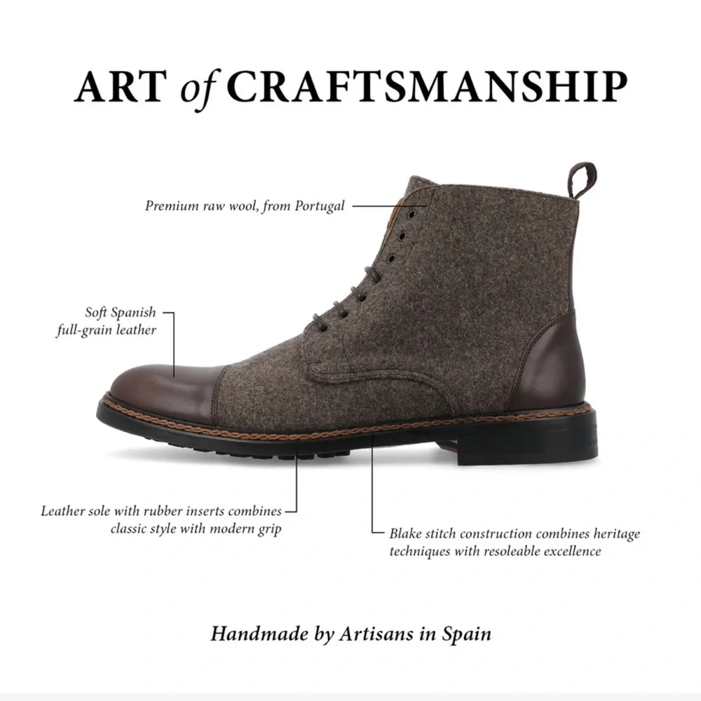 Taft The Jack Boot in Grey Oxblood
